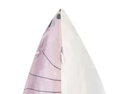 Set di 2 cuscini CYCLAMEN 45 x 45 cm Velluto Rosa pastello Trama floreale_854615