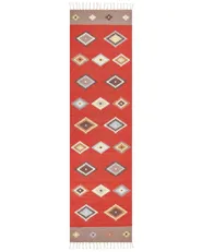 Rug LORUT Multicolour 80 x 300 cm Kilim Cotton_869071