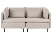 Modular Sofa 2 Seater EGERIS Fabric Beige_1067322