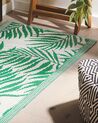 Tapis extérieur vert au motif feuilles de palmier 60 x 105 cm KOTA_766547