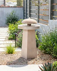 Fontana da giardino LED HUNLEN Beige_1059517