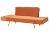 2-Sitzer Schlafsofa Samtstoff orange SAARELA_932709