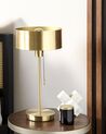 Metal Table Lamp with USB Port Gold ARIPO_851363