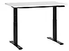 Biurko regulowane elektrycznie DESTINES 120 cm x 72 cm Biały/ czarny