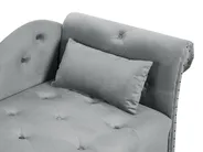 Right-Hand Chaise Longue IVRY Velvet Grey_1000713