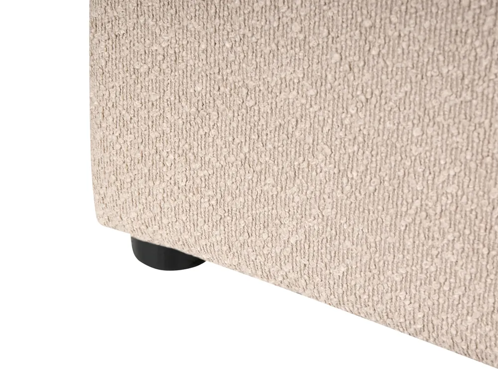 Ottoman Bed QUILLIEN Boucle Beige 160 x 200 cm (EU King Size)_989908