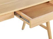 Biurko SHESLAY 120 cm 70 cm z szufladami Jasnobrązowy_810305