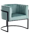 Armchair LARVIK Velvet Mint Green