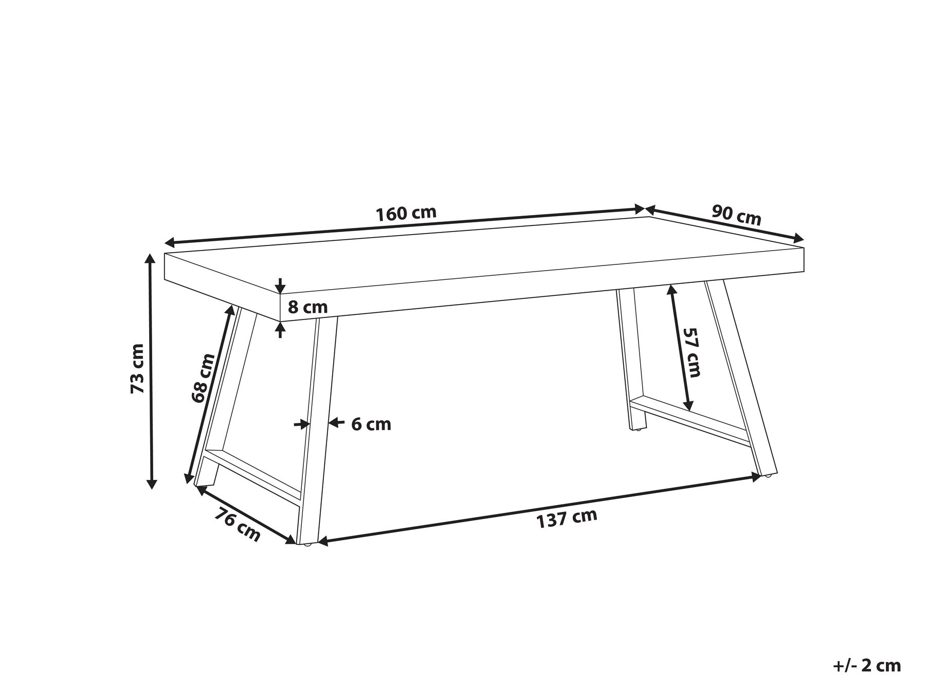 Stół do jadalni WARTON Ciemnobrązowy 160 cm 90 cm Drewno sosnowe_961091