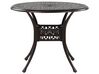 Outdoor Dining Table for 4 ANCONA 90 cm 90 cm Metal Dark Brown