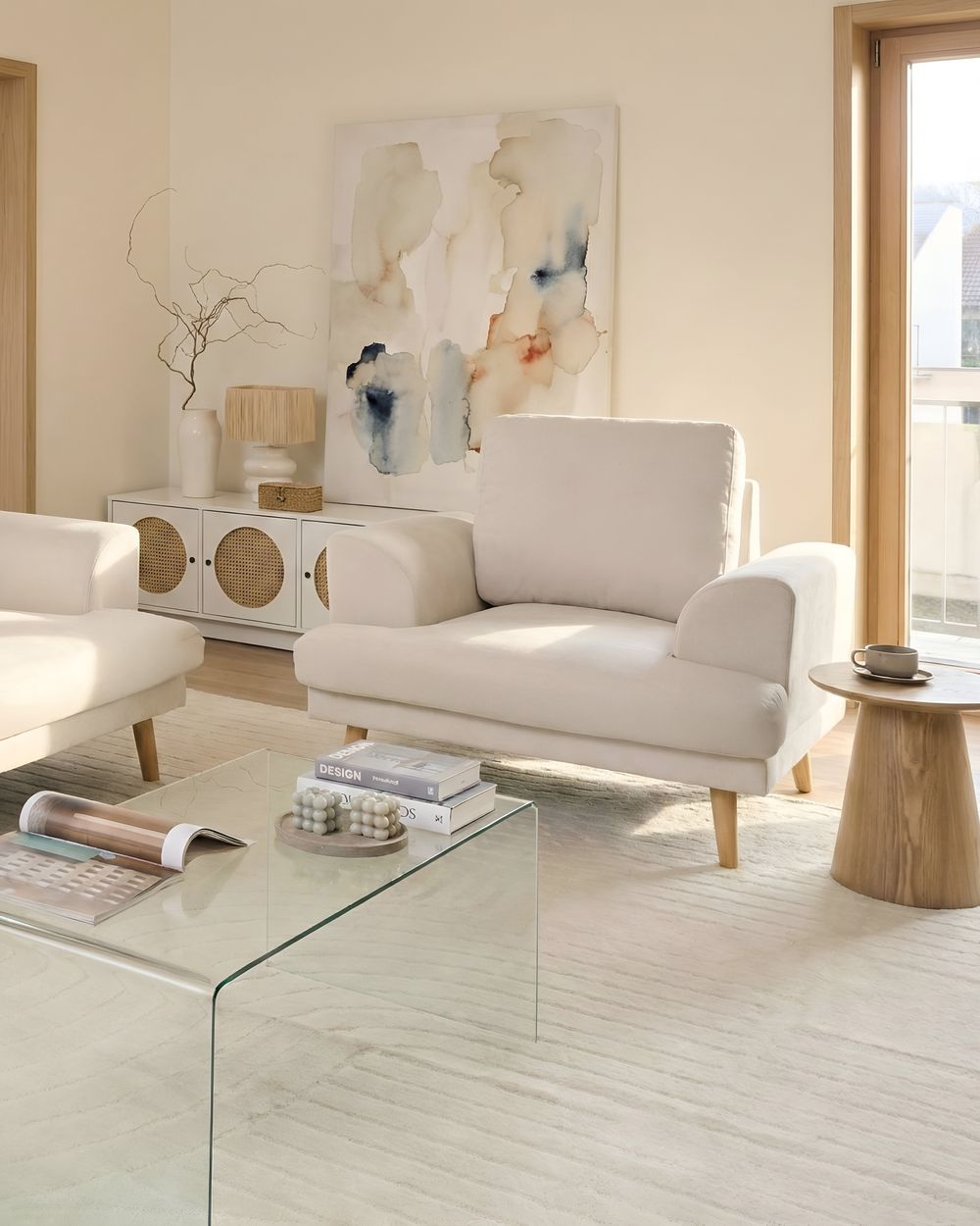 Lænestol KILDAL Lys Beige