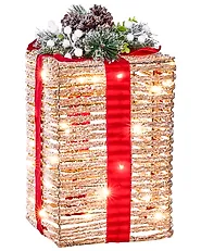 Set med 3 juldekorationer LED VAHTO 46/32/30 cm Julklappar Brun_1179430