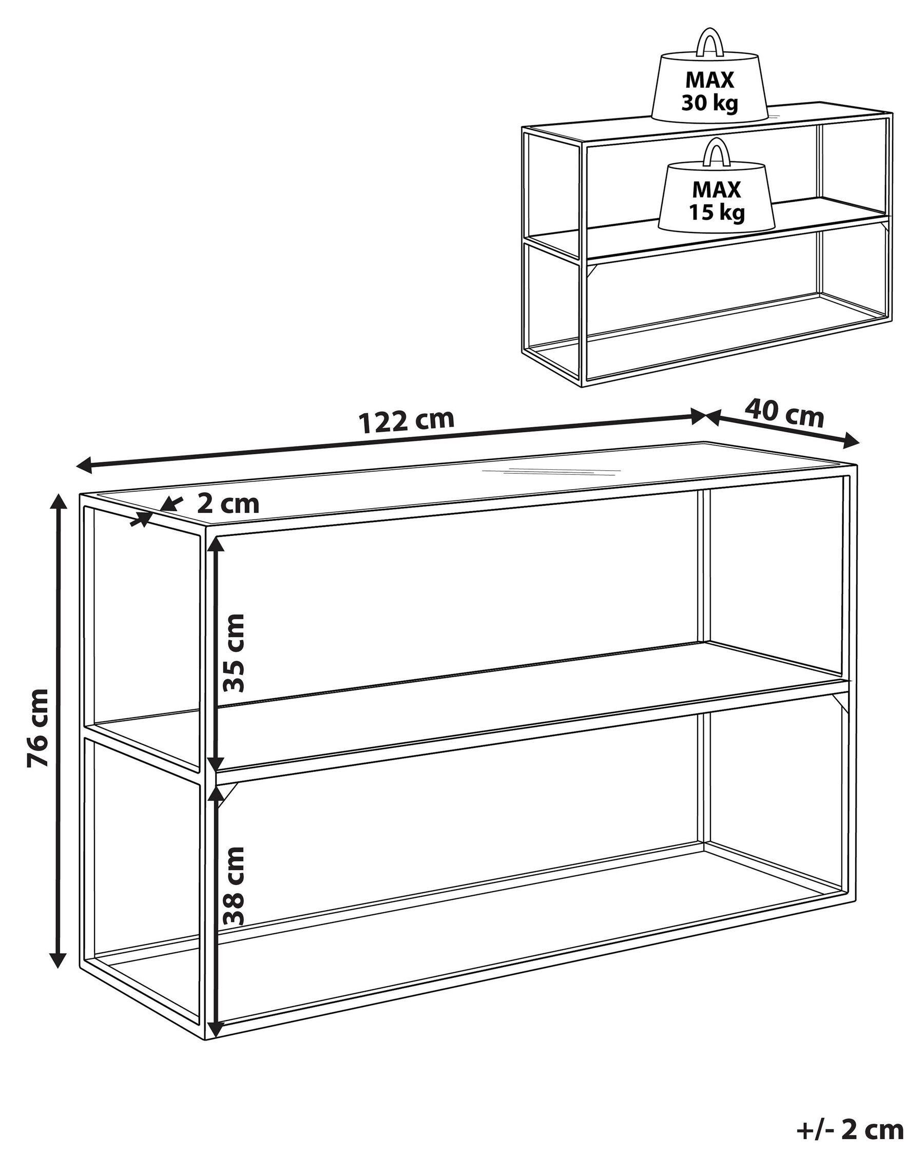 Glass Top Console Table Dark Wood and Black TAOS_825586 Glass Top Console Table Dark Wood and Black TAOS_825586