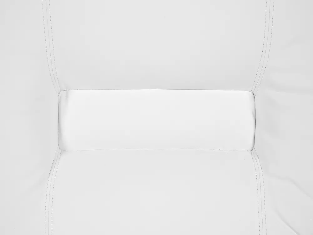 Canapea cu recliner manual cu 3 locuri BERGEN Piele ecologică Alb_681564