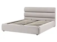 Letto contenitore BONIFACIO Lino sintetico Grigio 160 x 200 cm_1064278