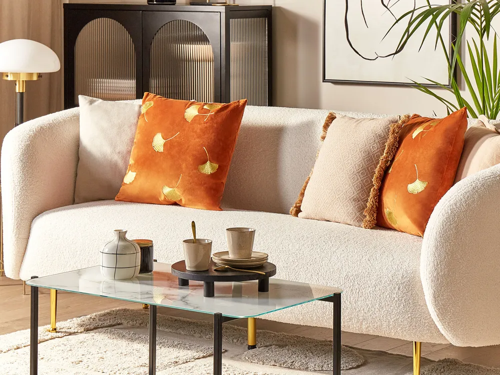 Conjunto de cojines decorativos TULIP Terciopelo 45 x 45 cm