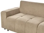 Sofá-cama de canto 4 lugares INNVIK Tecido Castanho à esquerda_965162