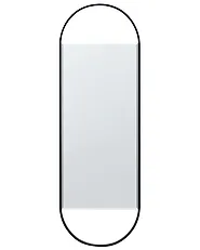 Wall Mirror VALLERY 40 cm 120 cm Metal Black_915547