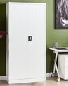 2 Door Metal Storage Cabinet White FELDSPAR_929639