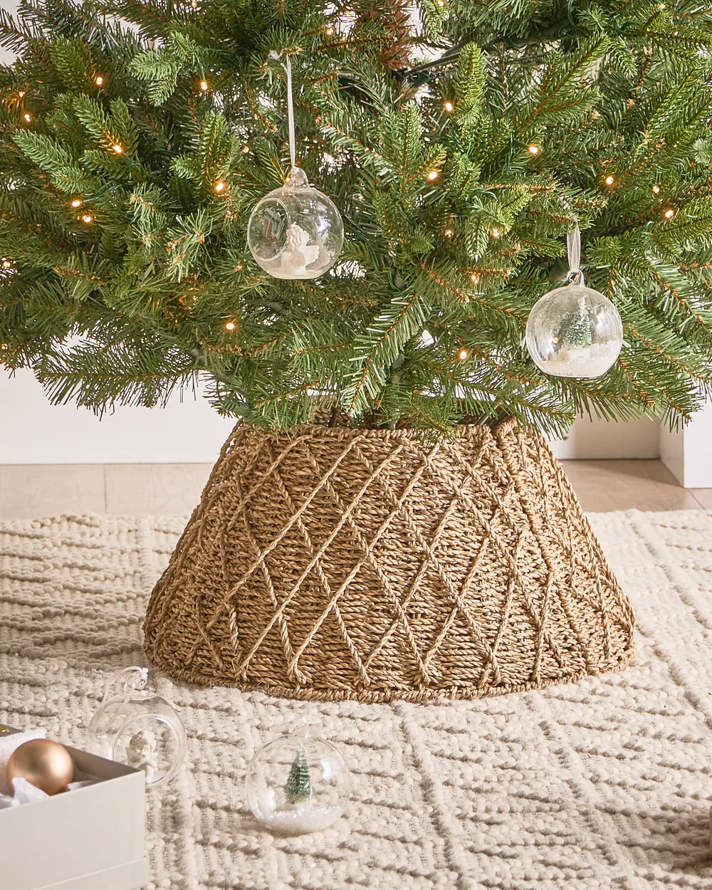 Christmas Tree Collar VUOTSO 43 cm Seagrass Natural