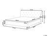 Tmavě šedá čalouněná postel Chesterfield 160x200 cm SAVERNE_708284