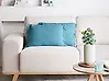 Set of 2 Decorative Cushions MABA 50 x 35 cm Cotton Blue Solid