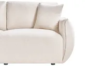 Modular Corner Sofa 5 Seater MESNALI Boucle Off-White Left Hand_1046611