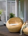 Fauteuil de jardin en rotin naturel MAIORI_928256