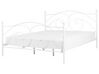 Biela kovová posteľ s rámom 180 x 200 cm DINARD_740785