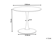 Dining Table BOCA Light Ash Wood 90 cm 90 cm_821590