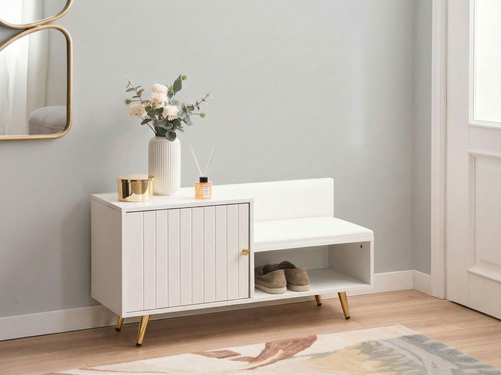 Shoe Bench KELOWNA White