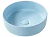 Countertop Basin GUDAR ⌀ 370 mm Ceramic Blue
