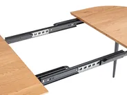 Extending Dining Table CLAVET Light Brown 120/160 cm 80 cm_975615