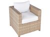 Loungesæt Rattan Hvid MILANO_929450