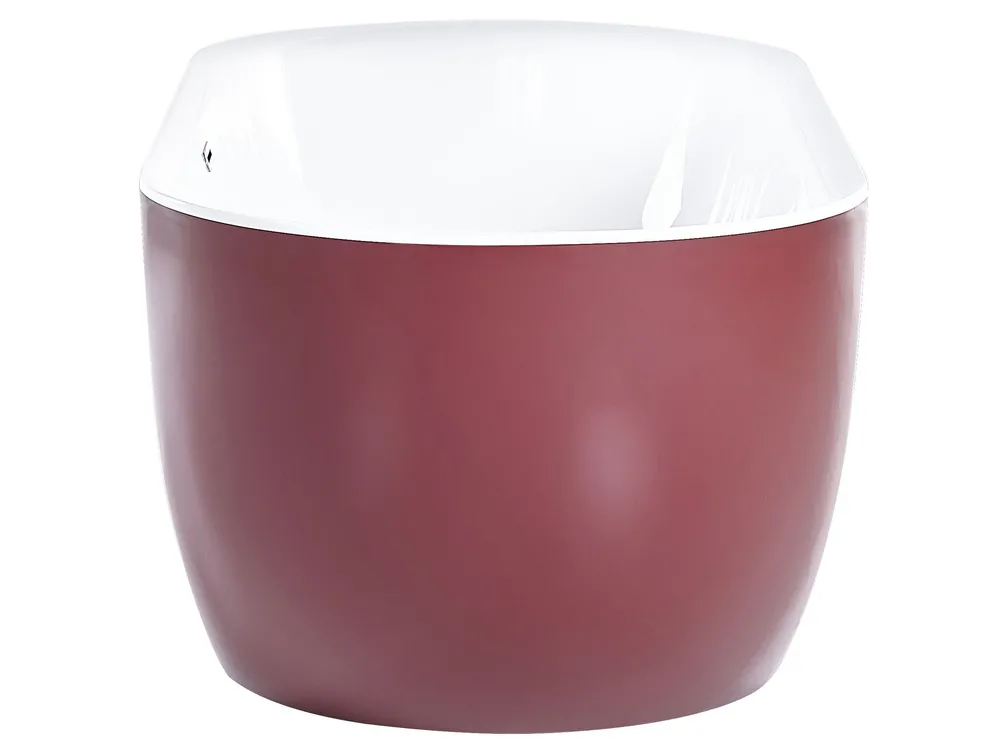 Freestanding Bathtub CARRERA 1700 x 800 mm Burgundy_806798