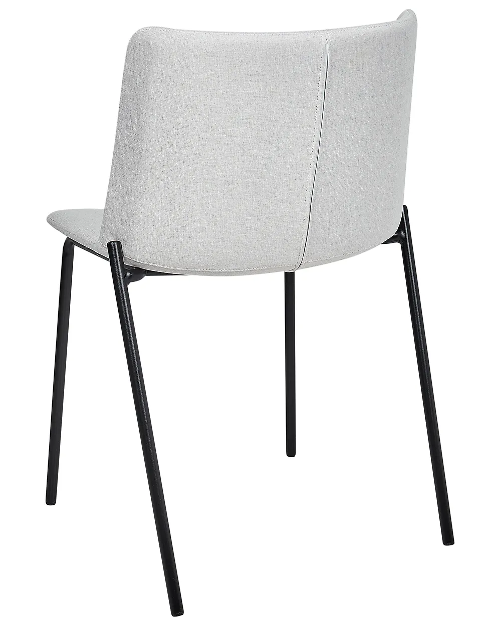 Conjunto de 2 sillas de comedor ESBON Tela Gris claro_1185316