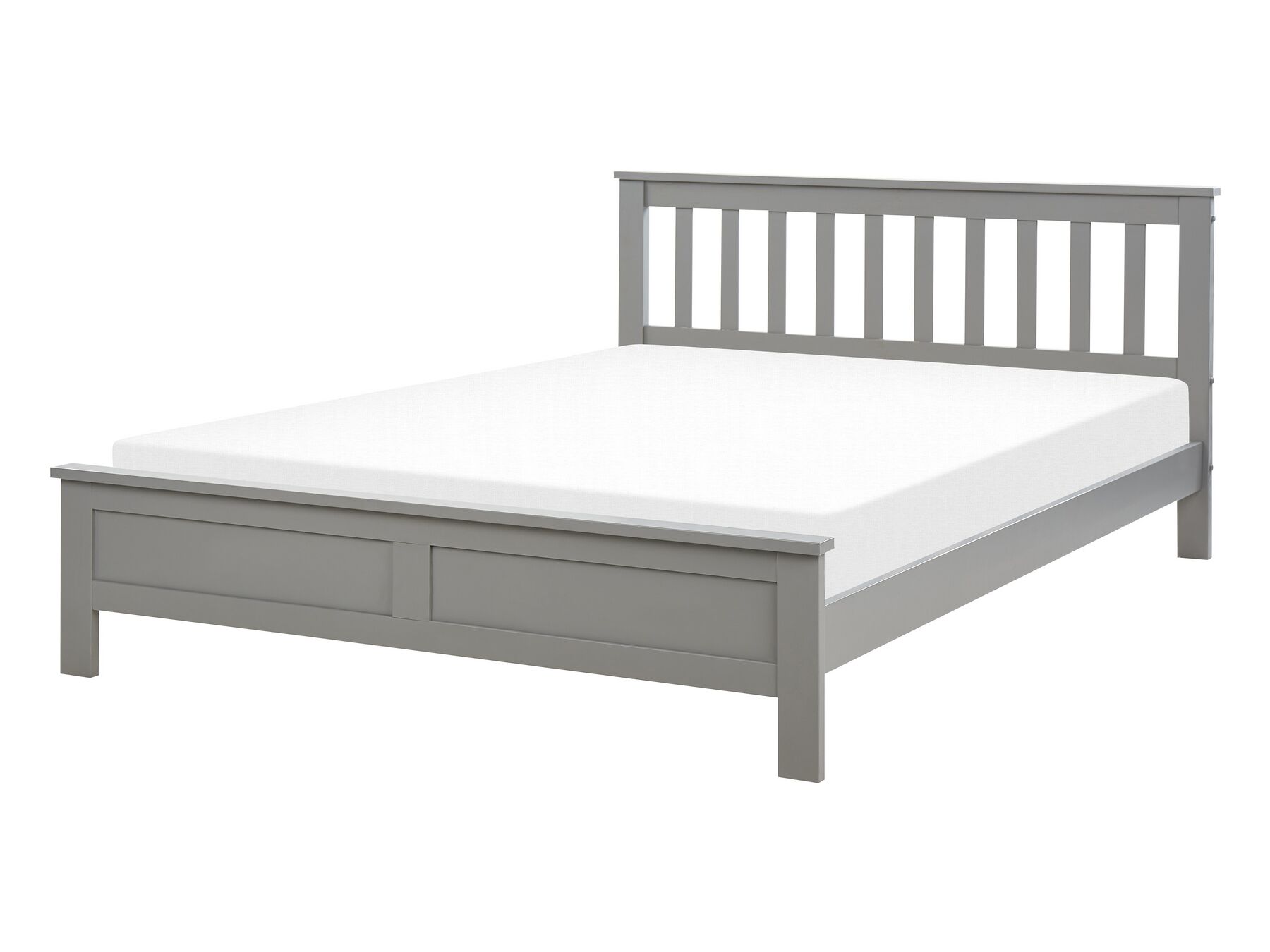 Drevená posteľ 140 x 200 cm sivá MAYENNE_876629
