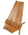 Zestaw 2 krzeseł ogrodowych składanych drewno akacjowe BELLANO_921801