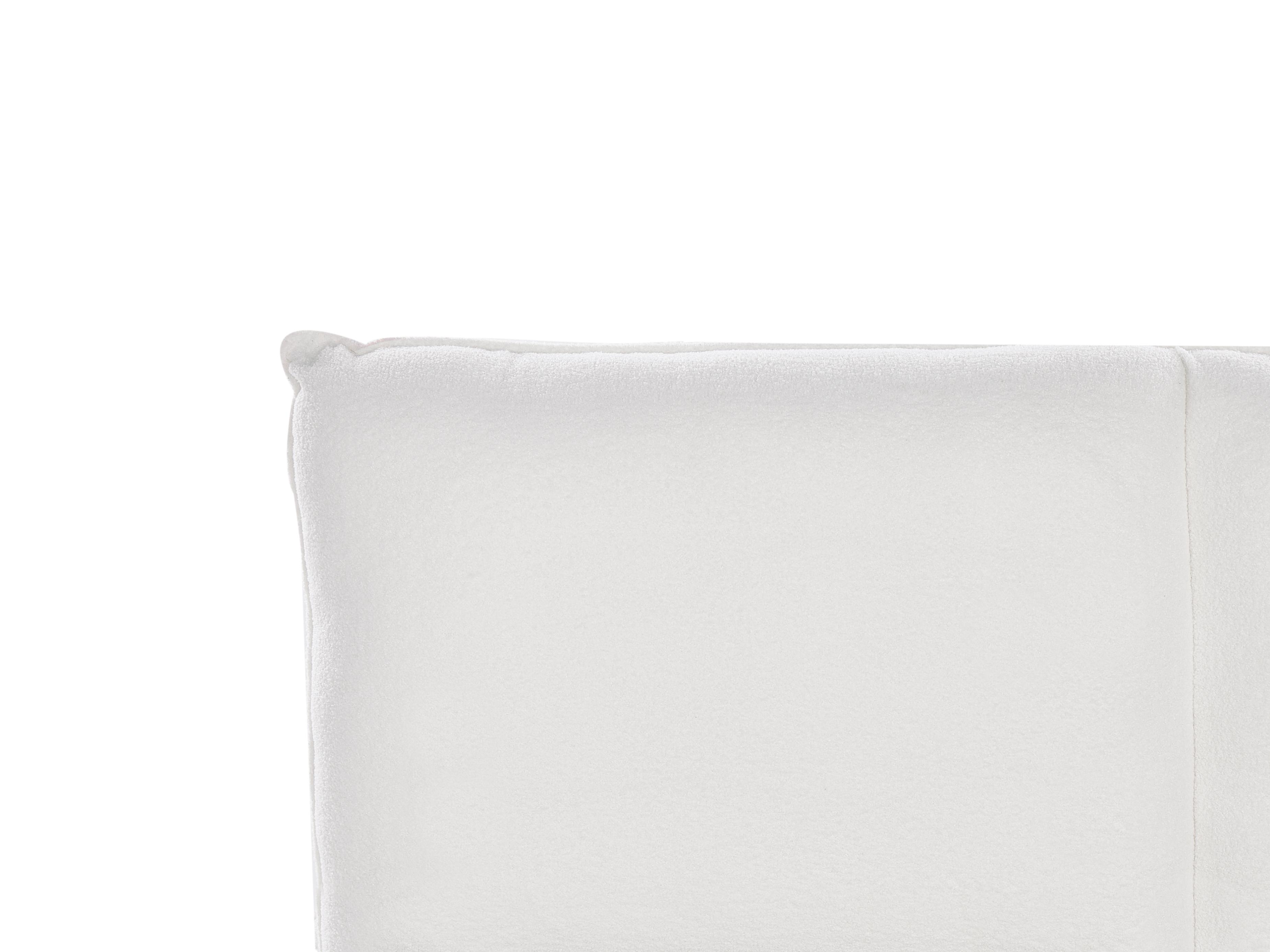 Bett mit Lattenrost Bouclé VINAY 160 x 200 cm Weiß_945824