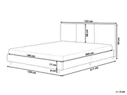 Waterbed Boucle ALBI 140 x 200 cm (EU Double) Beige_972074