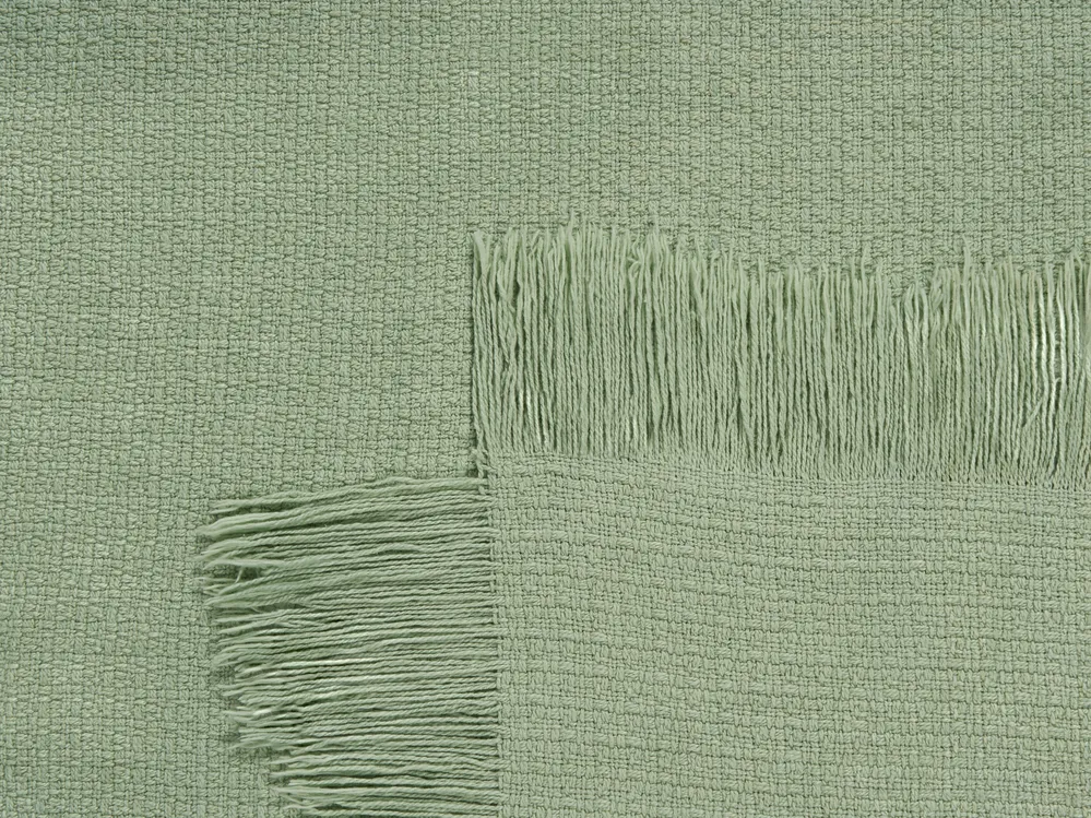 Narzuta na łóżko YERBENT Bawełna 200 x 220 cm Zielony_1041071