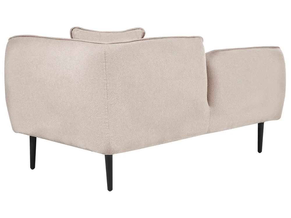 Right-Hand Chaise Longue CHEVANNES Boucle Light Beige_858660
