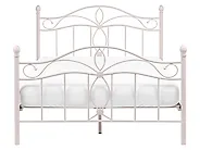 Bed Metal ANTLIA 140 x 200 cm (EU Double) Light Beige_1165276