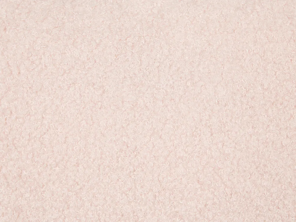 Zestaw 2 poduszek dekoracyjnych LEUZEA 60 x 60 cm Boucle Pastelowy róż Jednolity_903537