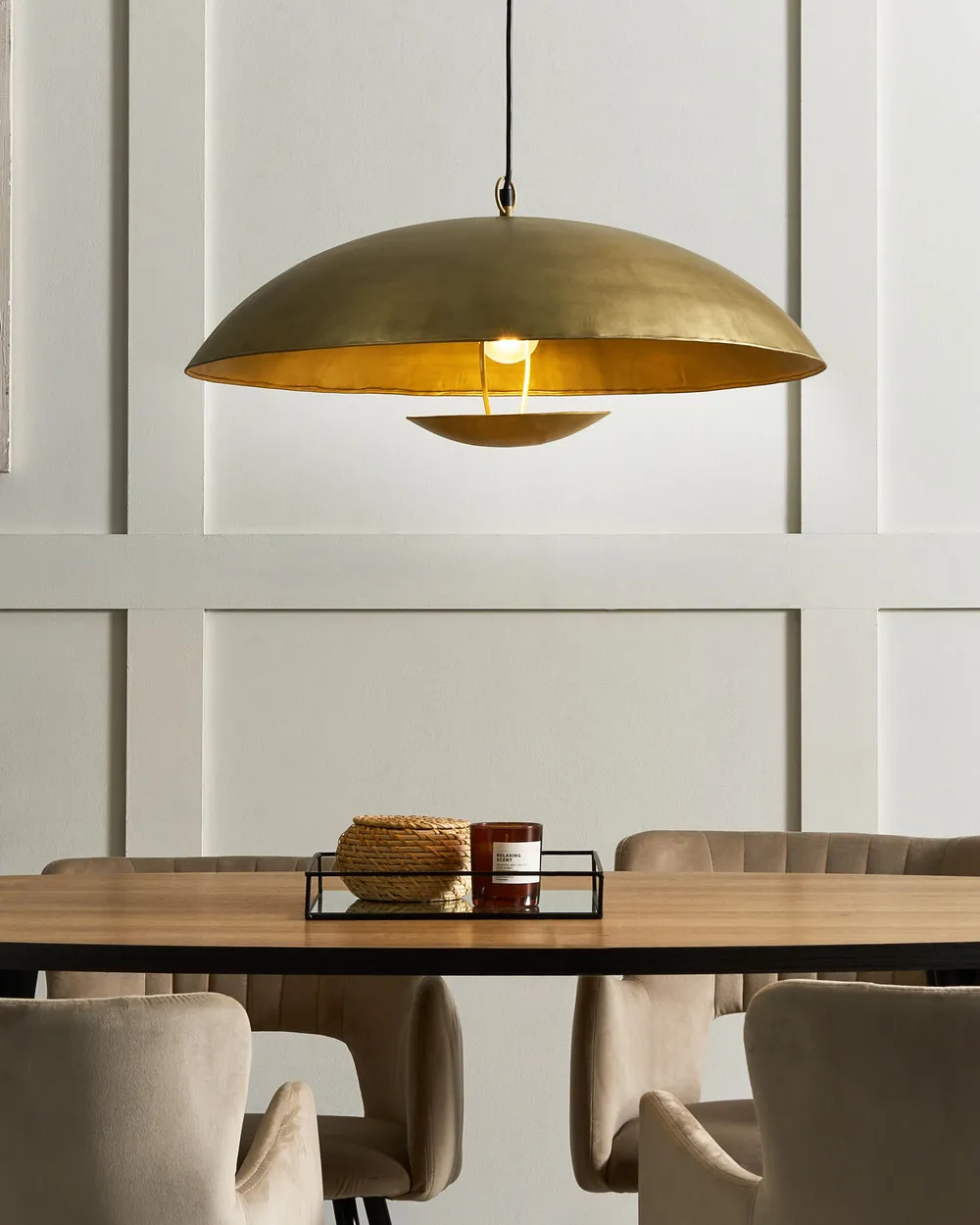 Lampadario AGRANI Metallo Oro