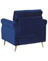 Velvet Armchair Navy Blue VIETAS_775597