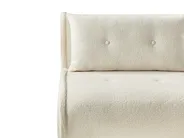 Single Sofa Bed VESTFOLD Boucle Off-White_930411