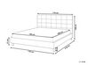 Čalouněná vodní postel 160 x 200 cm světle šedá LA ROCHELLE_844852