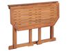 Stolik balkonowy składany akacjowy 110 x 47 cm jasne drewno TREIA_811898