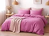 Duvet Cover Set HARMONRIDGE 220 x 240 cm Sateen Cotton Pink